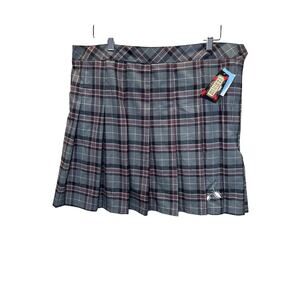 Beetlejuice Gray Plaid Skirt XXL Target Exclusive NWT Gothic Punk Mini Skater